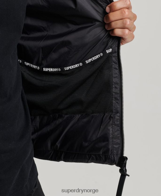 Superdry grå klær 86P46D4469 ekspedisjon radar vattert mix fuji jakke menn