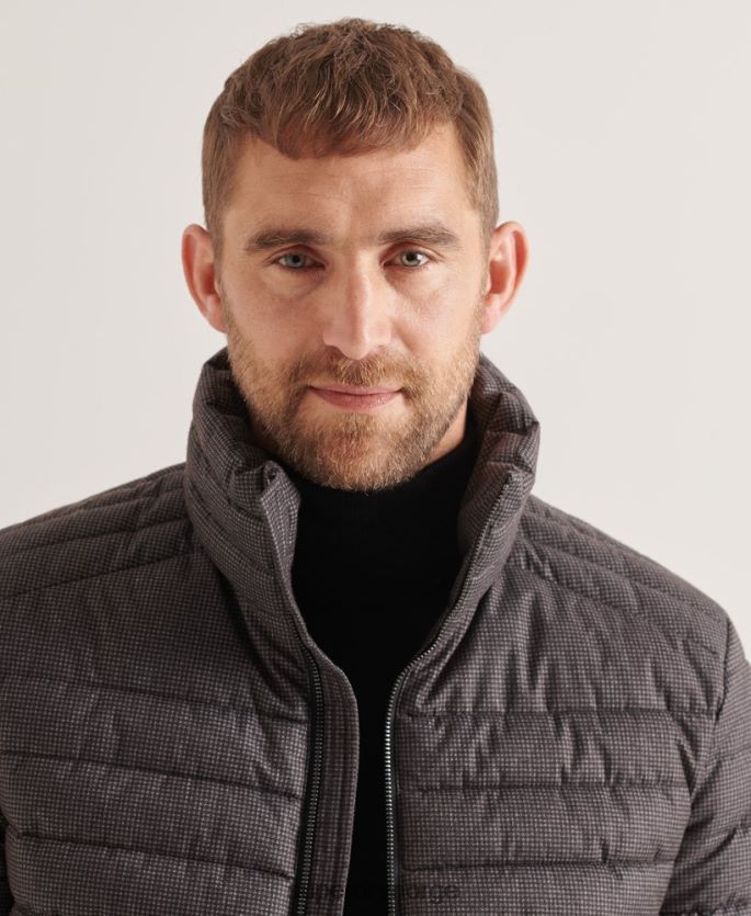 Superdry grå klær 86P46D4679 studios fuji-jakke uten hette menn