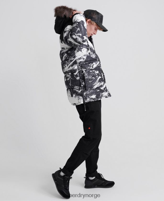 Superdry grå klær 86P46D4717 sd explorer parkasjakke menn