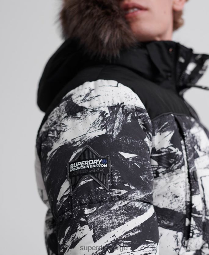 Superdry grå klær 86P46D4717 sd explorer parkasjakke menn
