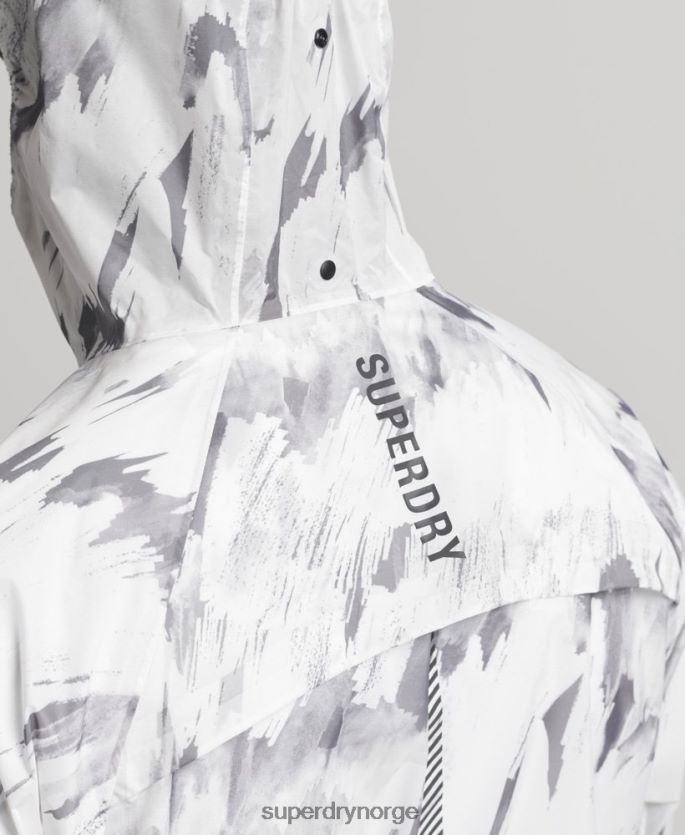 Superdry grå klær 86P46D5401 kjøre lett vanntett skalljakke menn
