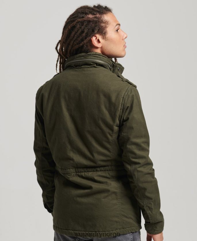 Superdry grønn klær 86P46D1137 rookie tungt vær feltjakke menn
