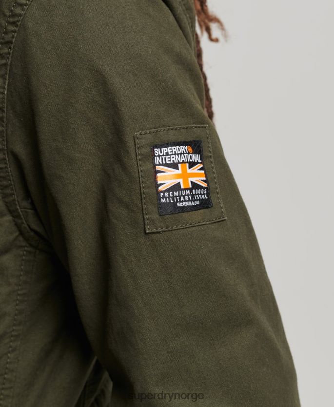 Superdry grønn klær 86P46D1137 rookie tungt vær feltjakke menn