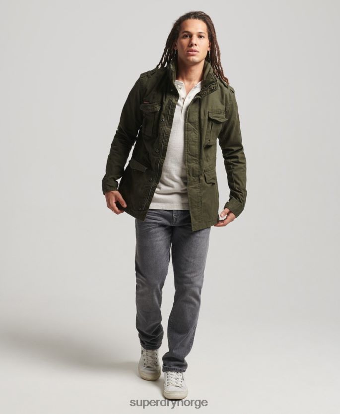 Superdry grønn klær 86P46D1137 rookie tungt vær feltjakke menn