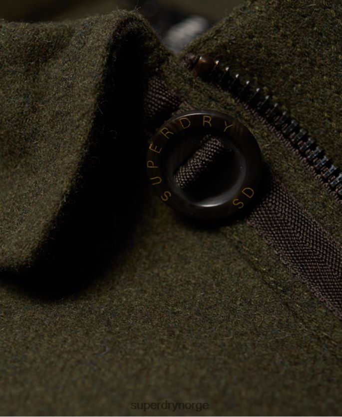 Superdry grønn klær 86P46D1203 tito fire lommer ulljakke menn
