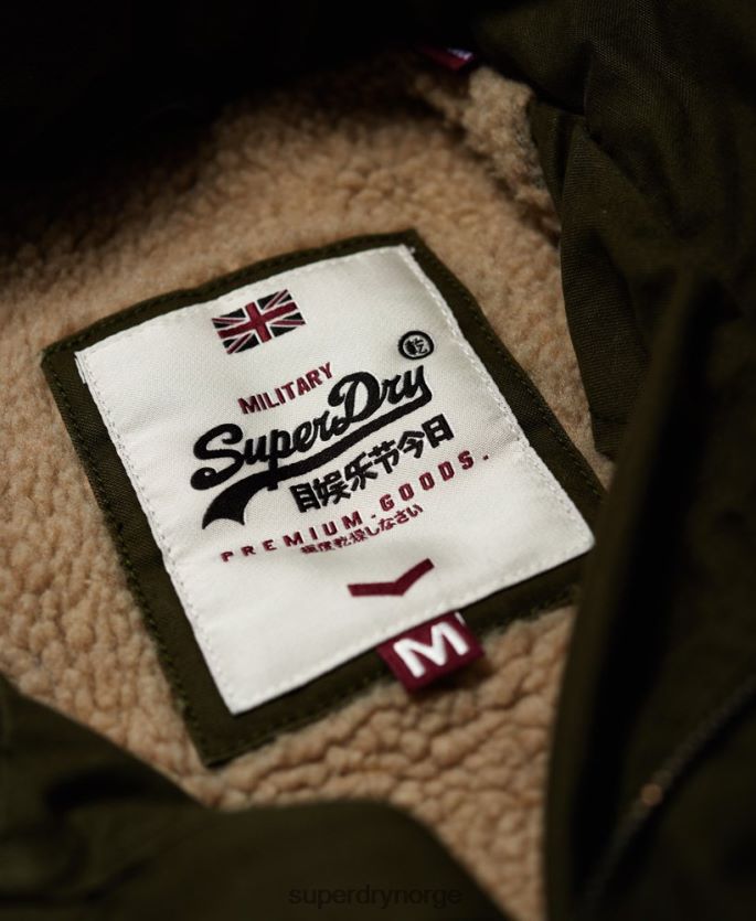 Superdry grønn klær 86P46D1204 rookie tungt vær feltjakke menn