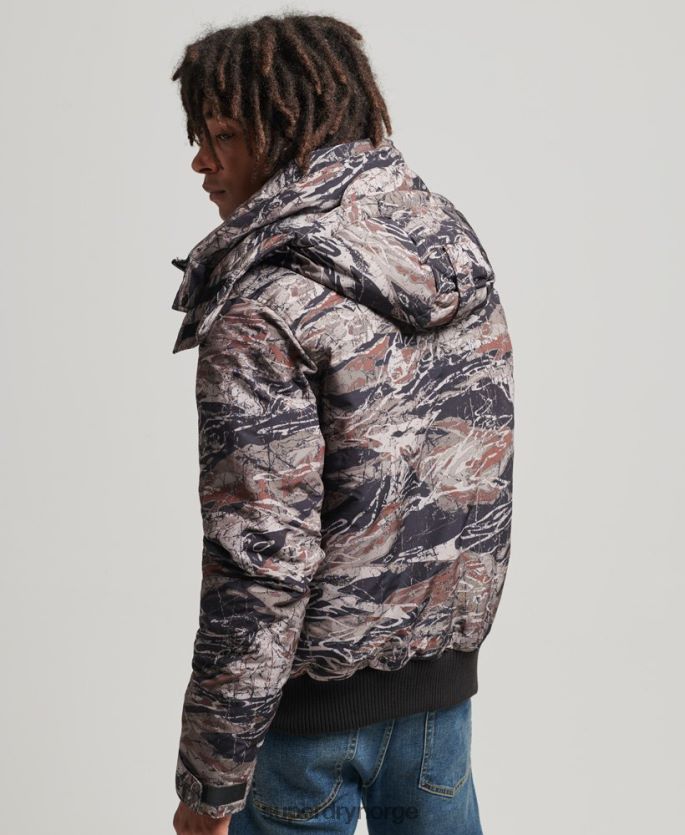 Superdry grønn klær 86P46D4449 expedition everest bomber vattert jakke menn