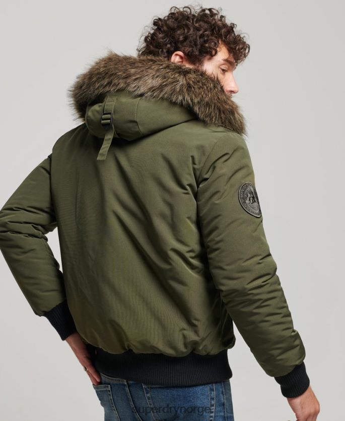 Superdry grønn klær 86P46D4497 everest bomber jakke menn
