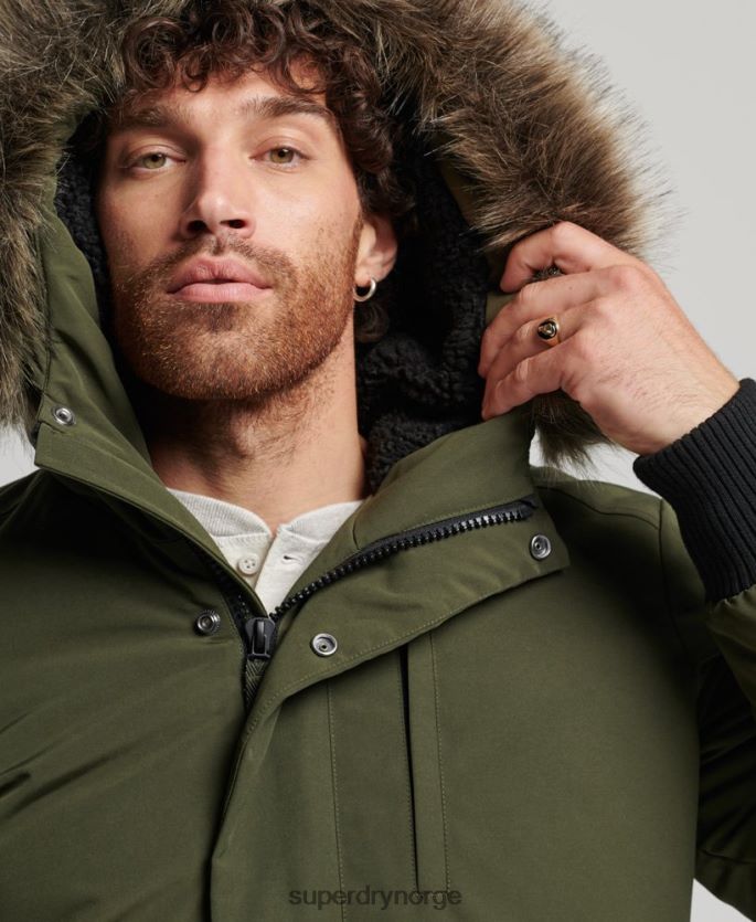 Superdry grønn klær 86P46D4497 everest bomber jakke menn