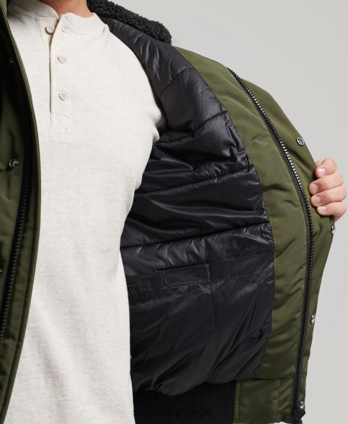 Superdry grønn klær 86P46D4497 everest bomber jakke menn