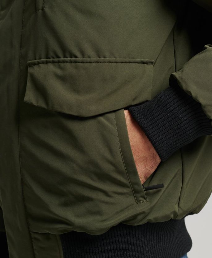 Superdry grønn klær 86P46D4497 everest bomber jakke menn