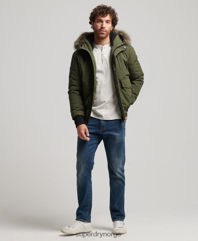 Superdry grønn klær 86P46D4497 everest bomber jakke menn