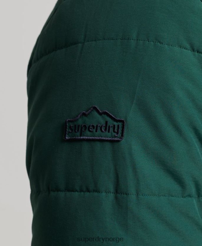 Superdry grønn klær 86P46D4516 fjell puffer jakke menn