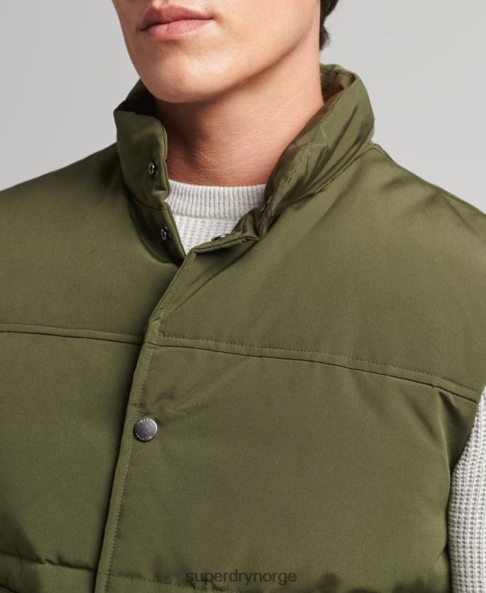 Superdry grønn klær 86P46D4529 vintage fjellgilet menn