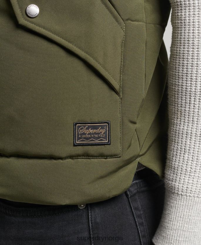 Superdry grønn klær 86P46D4529 vintage fjellgilet menn