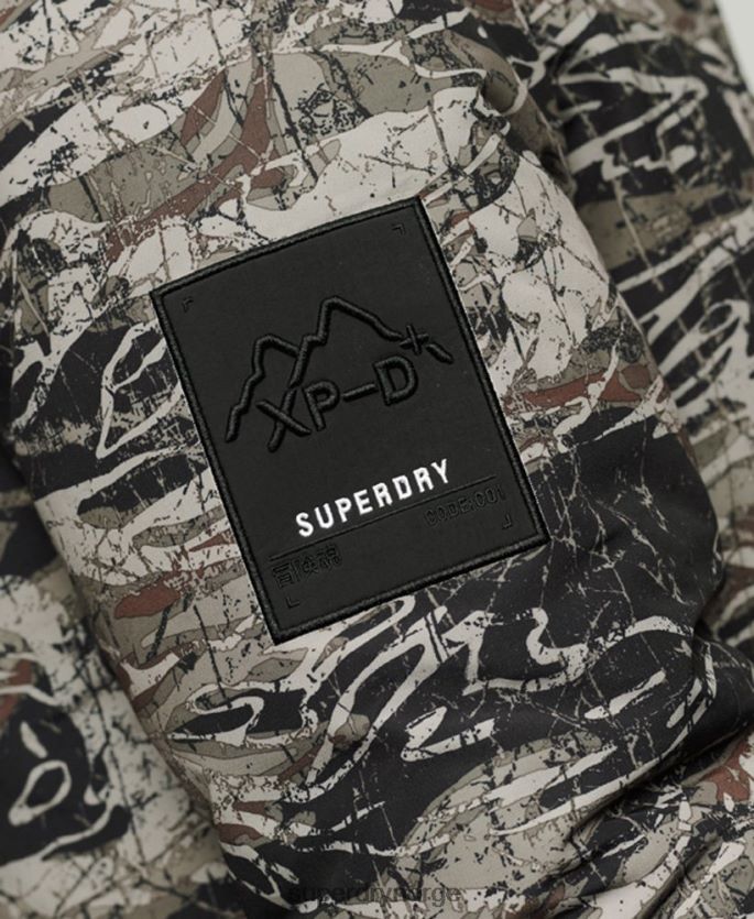Superdry grønn klær 86P46D4547 everest parkajakke med hette i fuskepels menn