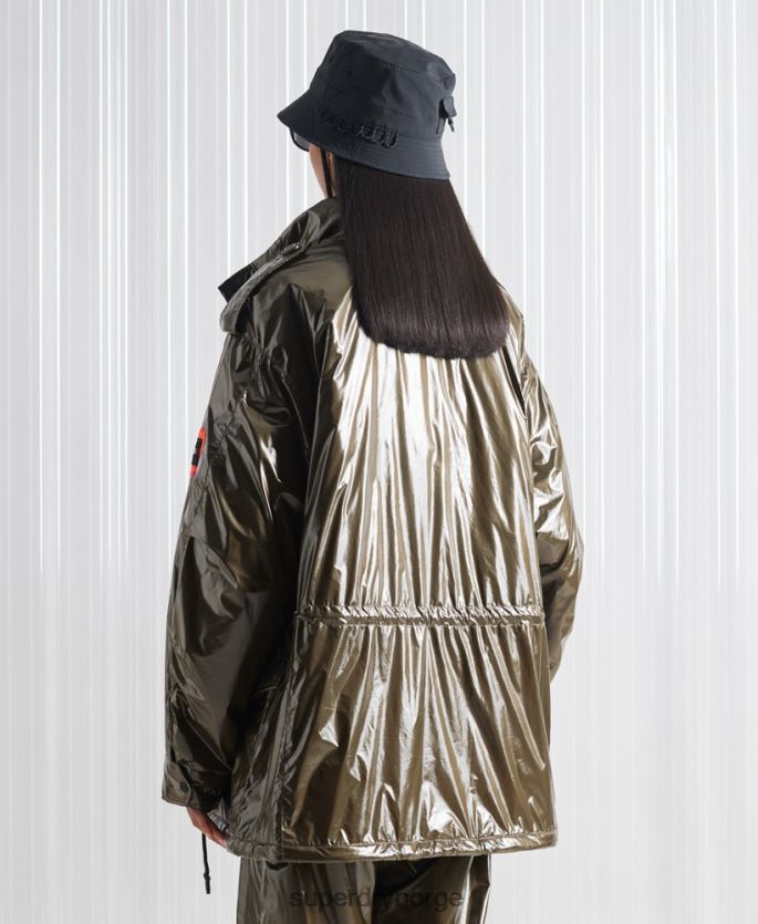 Superdry grønn klær 86P46D4584 limited edition sdx m65 high shine jakke menn