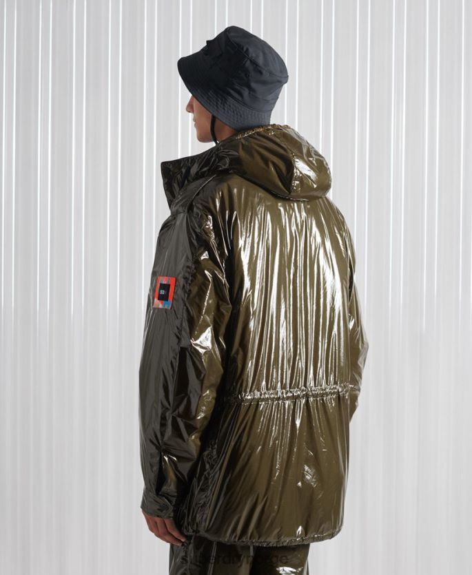 Superdry grønn klær 86P46D4584 limited edition sdx m65 high shine jakke menn