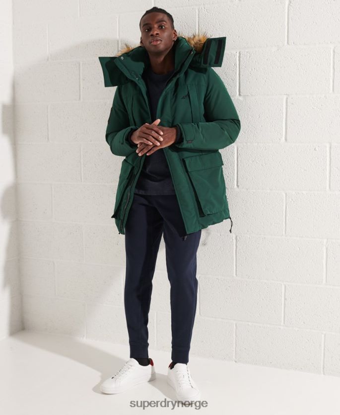 Superdry grønn klær 86P46D4588 everest parka jakke menn