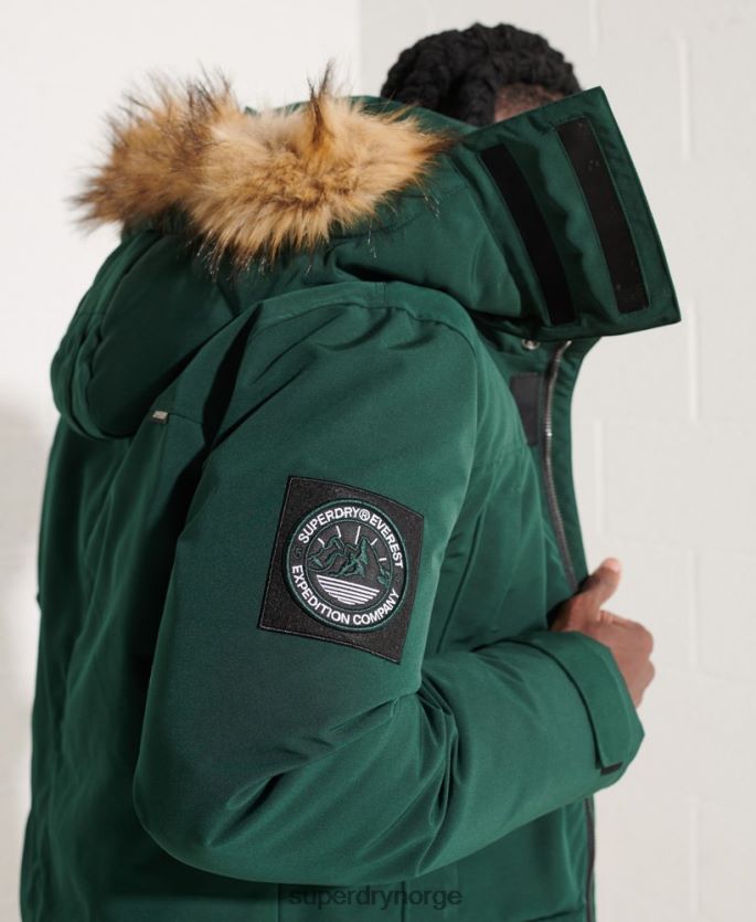 Superdry grønn klær 86P46D4588 everest parka jakke menn