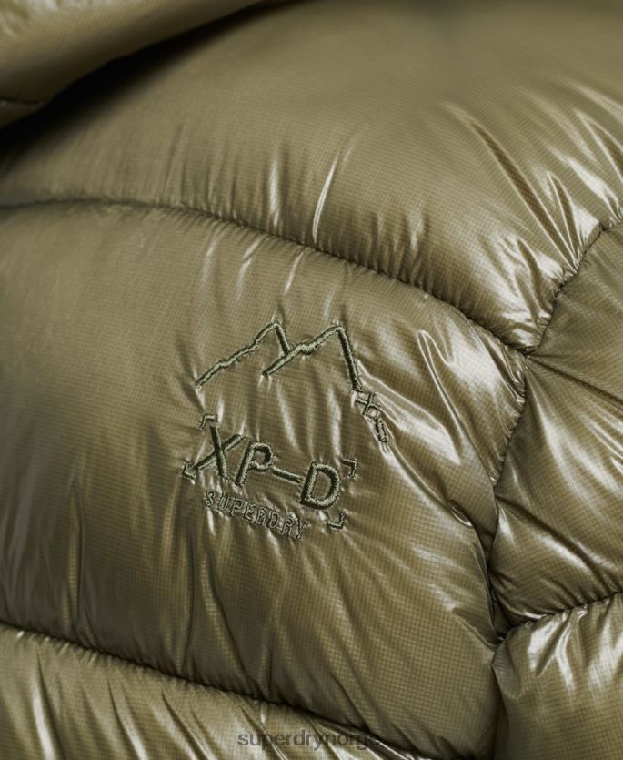 Superdry grønn klær 86P46D4648 xpd sports luxe pufferjakke menn