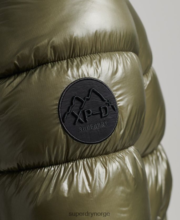 Superdry grønn klær 86P46D4648 xpd sports luxe pufferjakke menn
