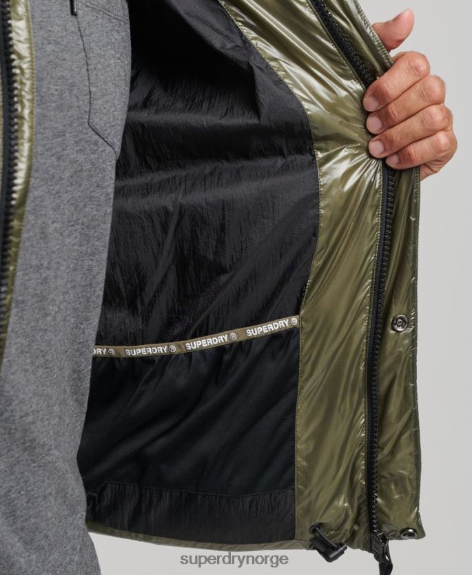 Superdry grønn klær 86P46D4648 xpd sports luxe pufferjakke menn