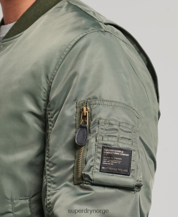 Superdry grønn klær 86P46D4656 vintage ma1 bomberjakke menn