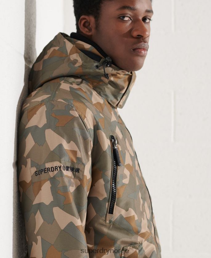 Superdry grønn klær 86P46D4669 sd-wind yachter jakke menn