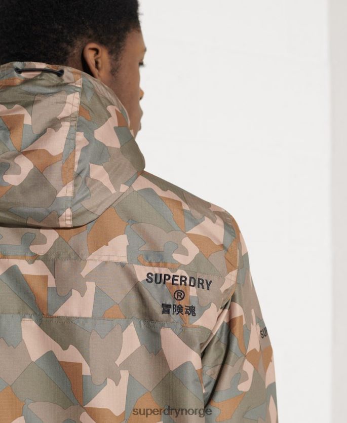 Superdry grønn klær 86P46D4669 sd-wind yachter jakke menn