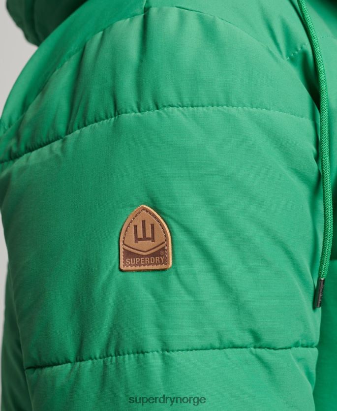 Superdry grønn klær 86P46D4750 fjell puffer jakke menn