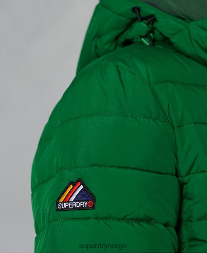 Superdry grønn klær 86P46D4752 hette fuji jakke menn