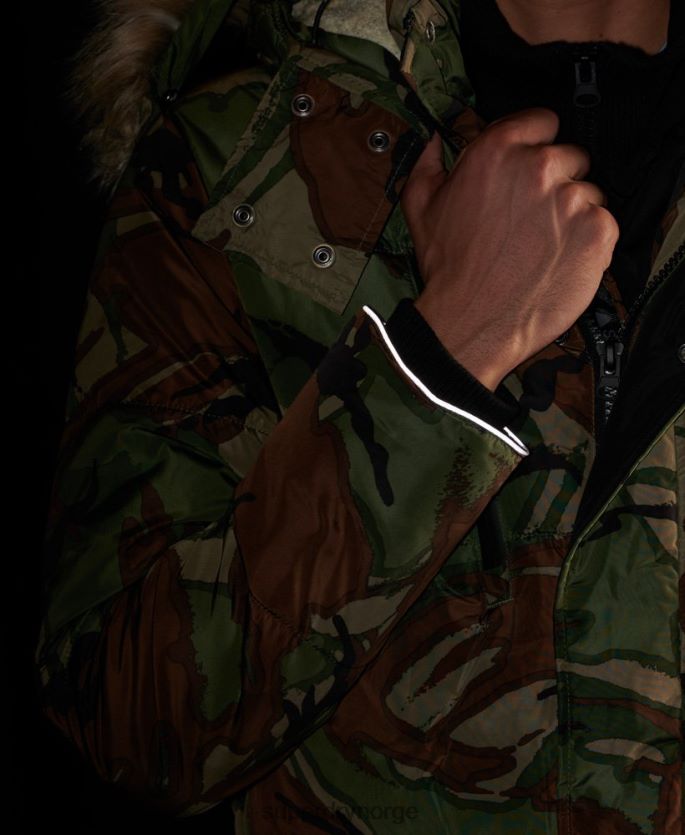 Superdry grønn klær 86P46D4775 sd expedition parkasjakke menn