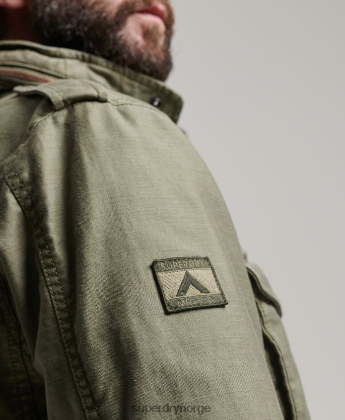 Superdry grønn klær 86P46D908 militær m65 jakke menn