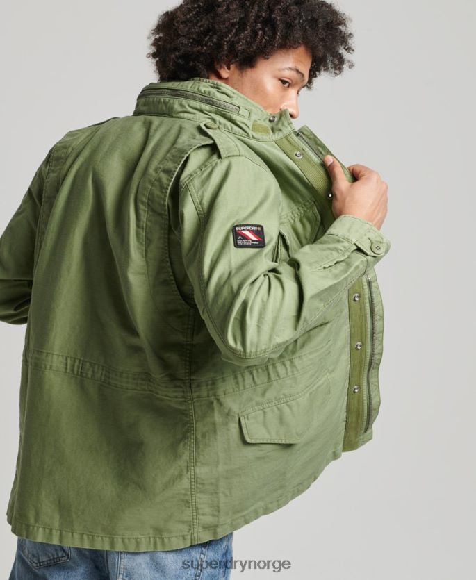 Superdry grønn klær 86P46D928 vintage m65 militærjakke menn