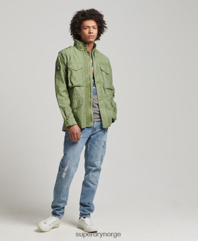 Superdry grønn klær 86P46D928 vintage m65 militærjakke menn