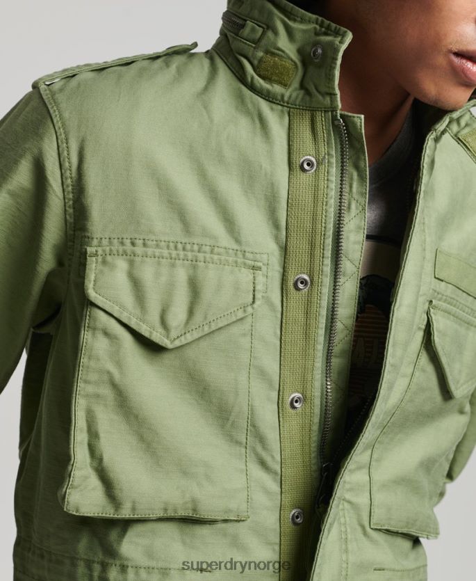 Superdry grønn klær 86P46D928 vintage m65 militærjakke menn