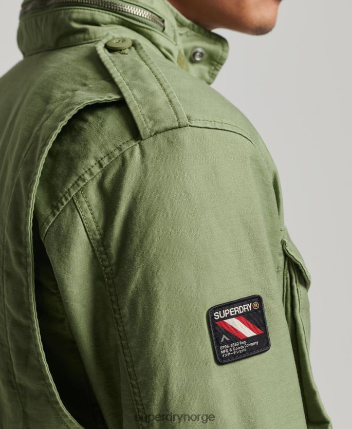 Superdry grønn klær 86P46D928 vintage m65 militærjakke menn