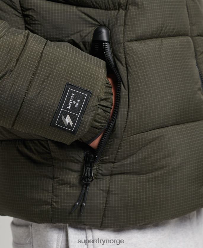 Superdry grønn klær 86P46D956 sportsjakke uten hette menn