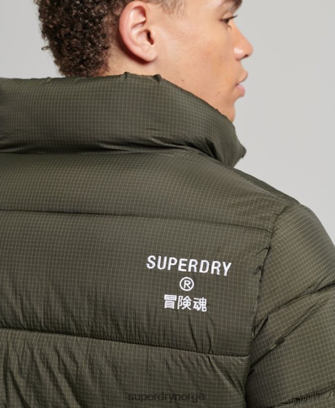 Superdry grønn klær 86P46D956 sportsjakke uten hette menn