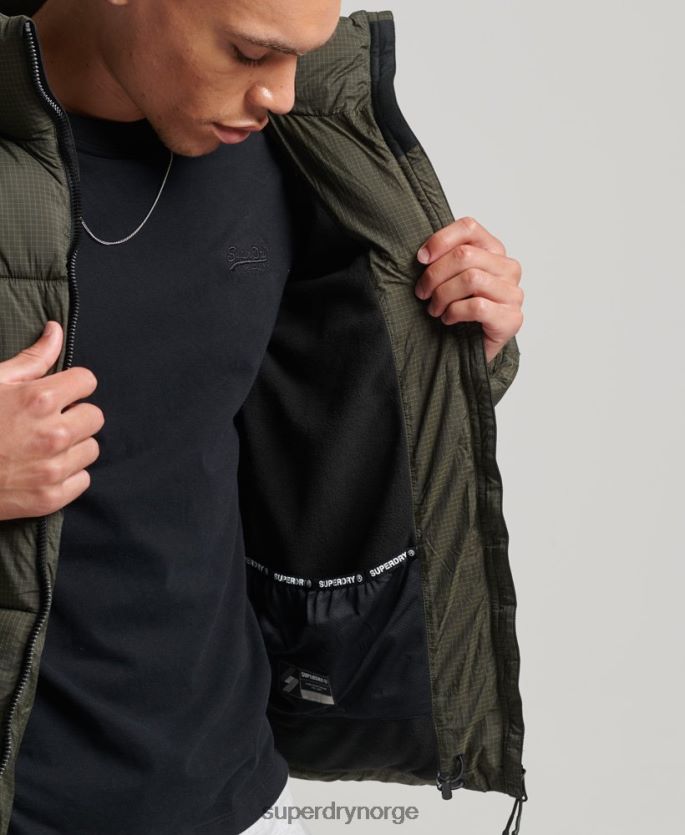 Superdry grønn klær 86P46D956 sportsjakke uten hette menn