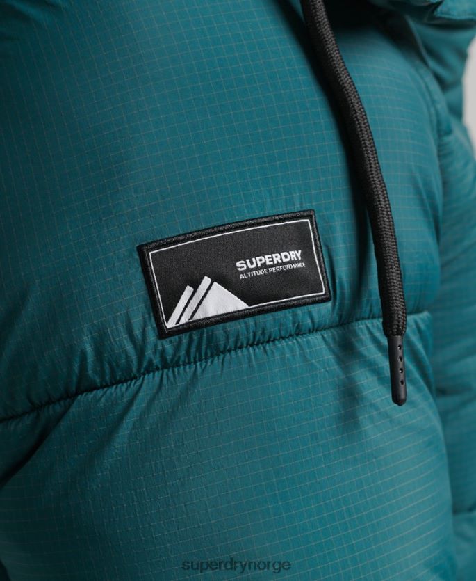 Superdry grønn klær 86P46D973 touchline polstret kort jakke menn