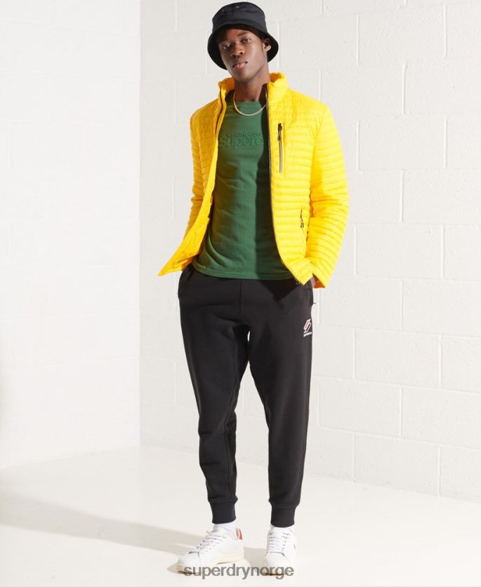 Superdry gul klær 86P46D1161 micro quilt packaway fuji jakke menn
