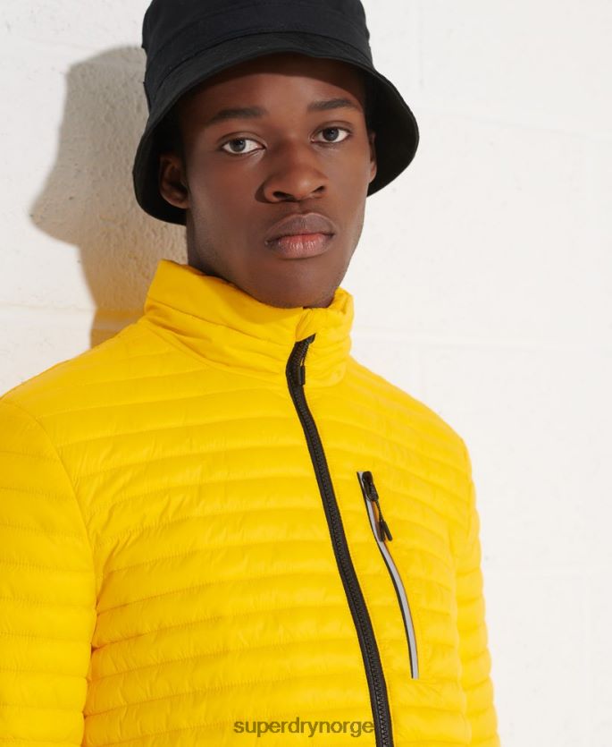 Superdry gul klær 86P46D1161 micro quilt packaway fuji jakke menn