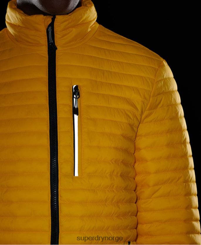 Superdry gul klær 86P46D1161 micro quilt packaway fuji jakke menn