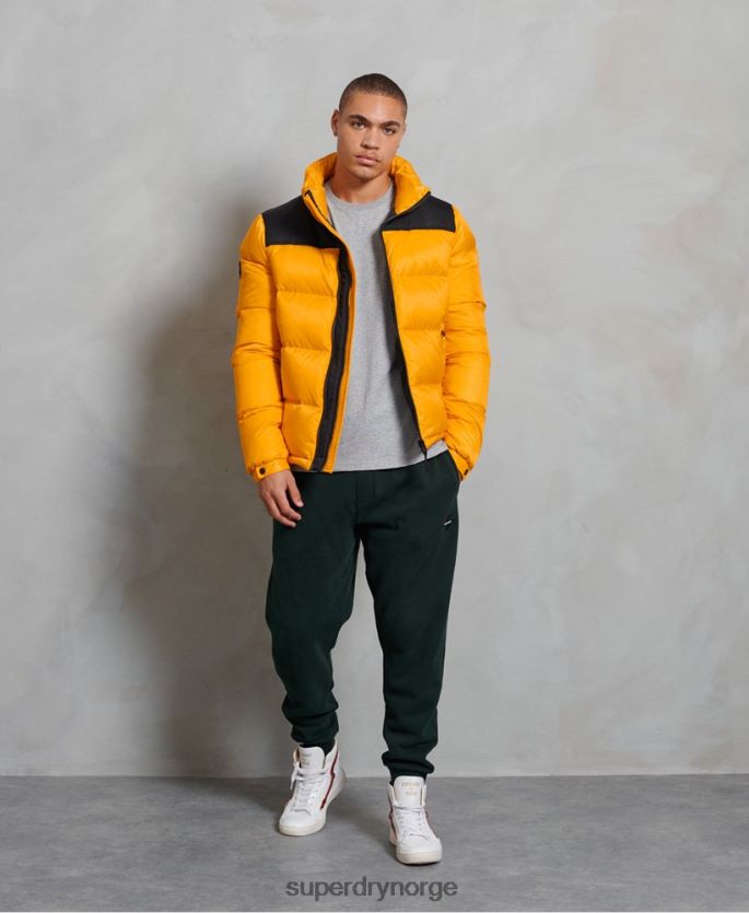 Superdry gul klær 86P46D4507 sportstyle kode dunjakke menn