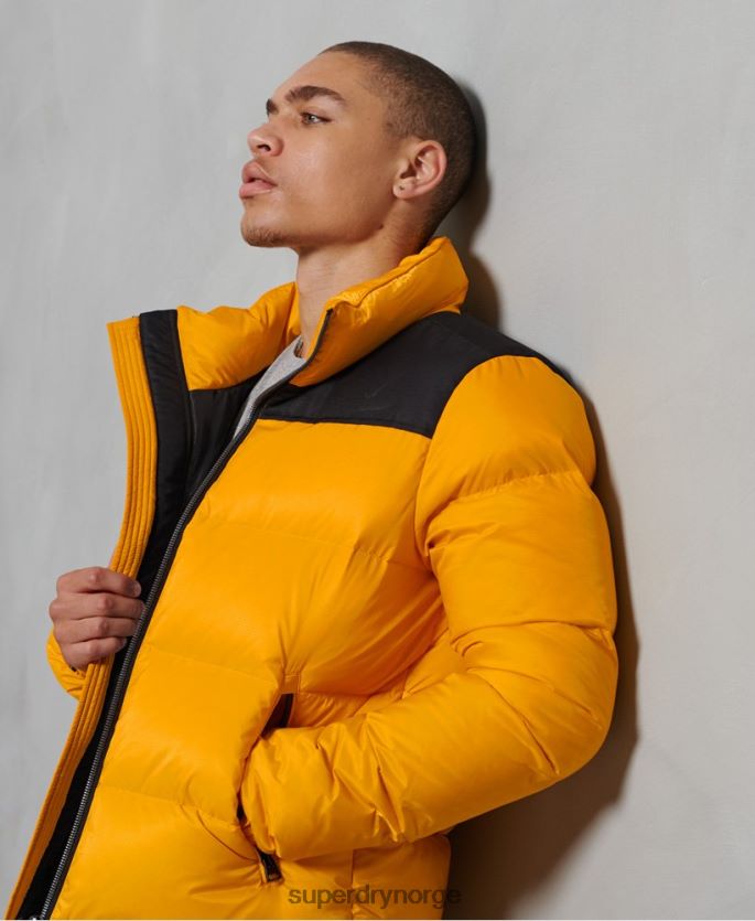 Superdry gul klær 86P46D4507 sportstyle kode dunjakke menn