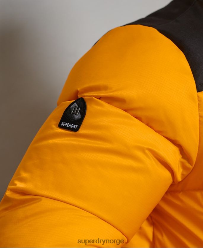 Superdry gul klær 86P46D4507 sportstyle kode dunjakke menn
