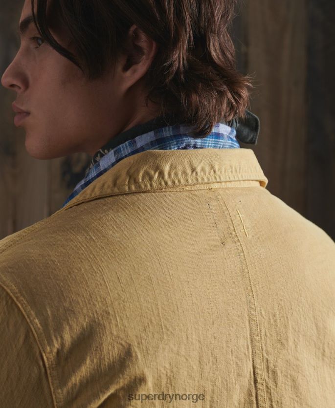 Superdry gul klær 86P46D4714 begrenset opplag dry artist jakke menn