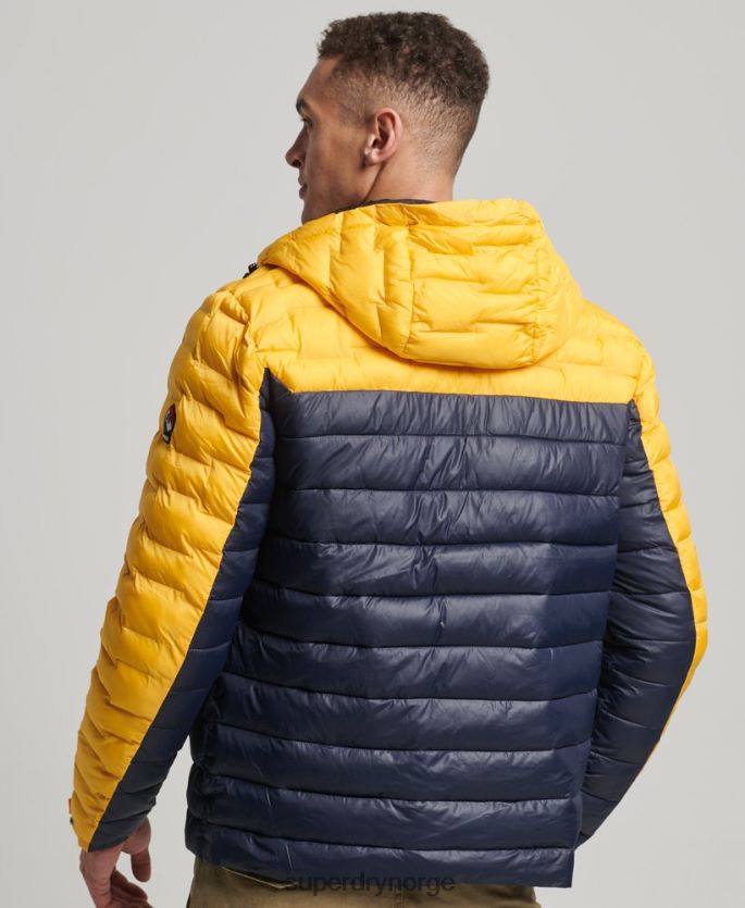 Superdry gull klær 86P46D4539 radar quilt mix polstret jakke menn